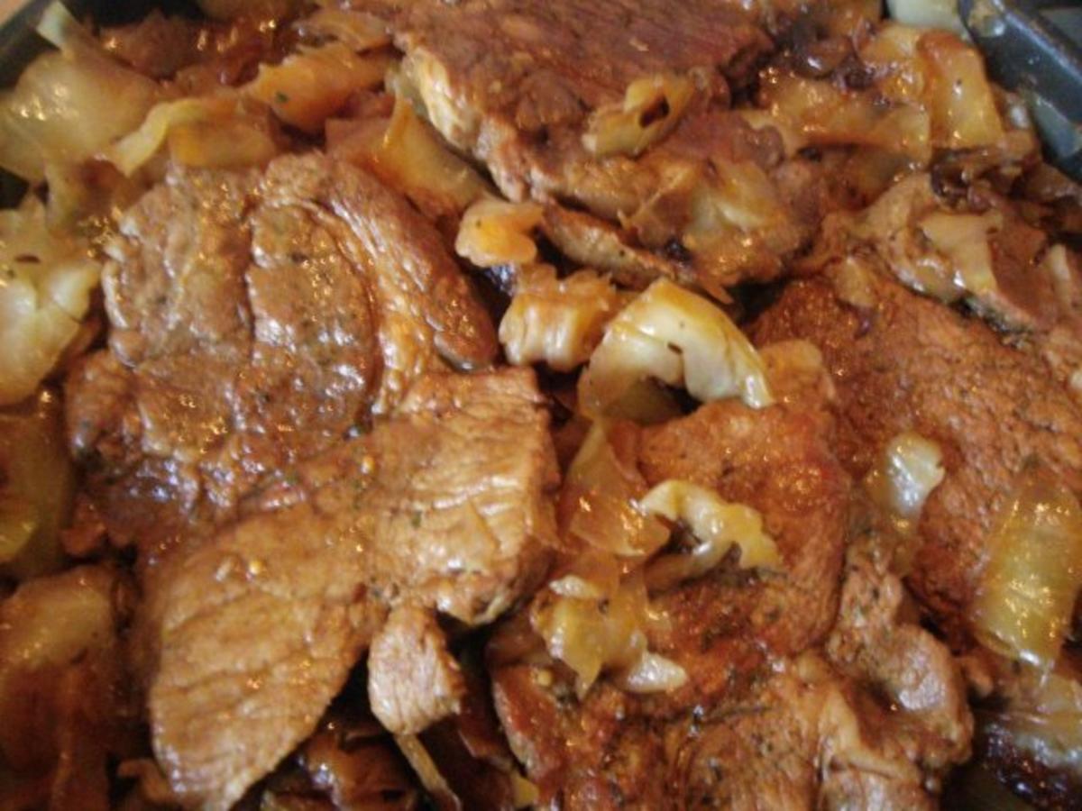 geschmorte Steaks mit Kohlgemüse - Rezept - Bild Nr. 2