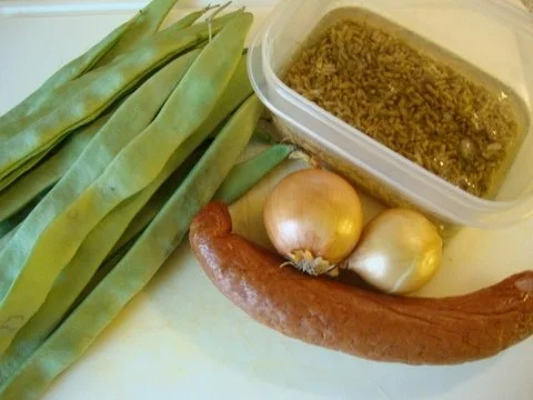 Graupen - Bohneneintopf mit Cabanossi - Rezept - Bild Nr. 2