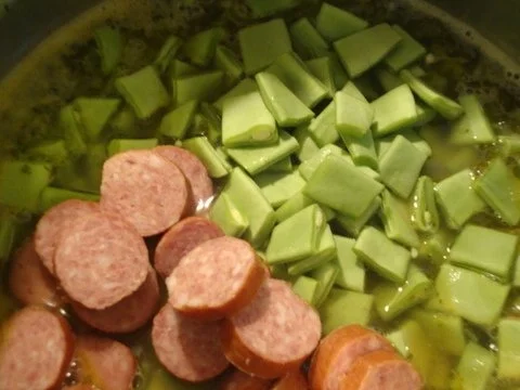 Graupen - Bohneneintopf mit Cabanossi - Rezept - Bild Nr. 7