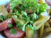 Graupen - Bohneneintopf mit Cabanossi - Rezept