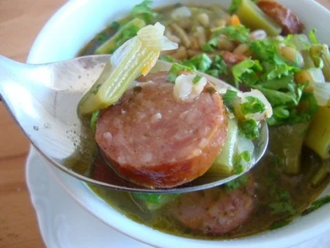 Graupen - Bohneneintopf mit Cabanossi - Rezept - Bild Nr. 12