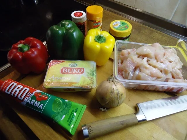 Paprikapfanne "Triologie" mit Pute und Hühnchen - Rezept - Bild Nr. 2