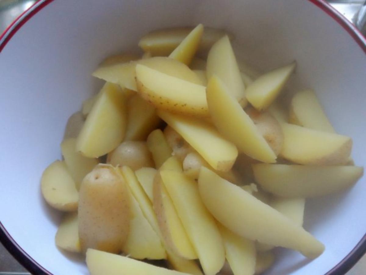 Snack/Beilage: Pikante Pecorino-Kartoffelecken - Rezept - Bild Nr. 7