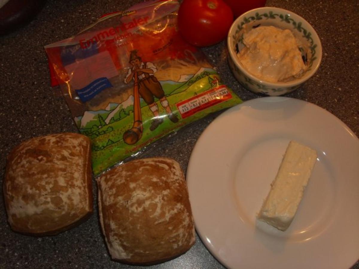 Überbackene Schusterjungs mit dreierlei Käse und Tomate - Rezept - Bild Nr. 2