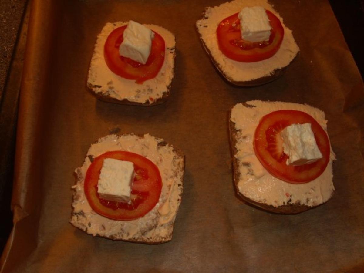 Überbackene Schusterjungs mit dreierlei Käse und Tomate - Rezept - Bild Nr. 6