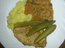 Schnitzel im Gemüse Beet - Rezept