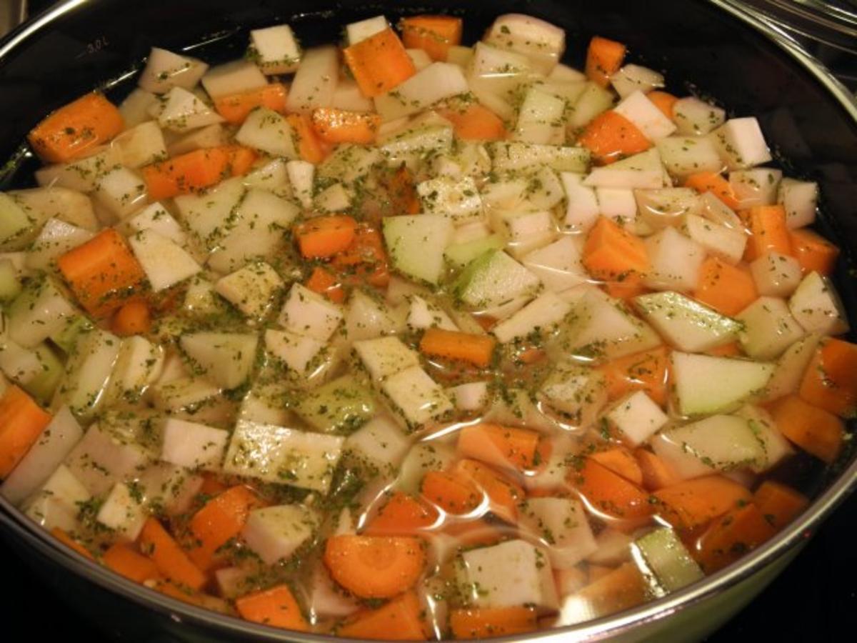 Vegan : Gemüsebratlinge mit Avocado - Joghurt - Dip und Gurkensalat - Rezept - Bild Nr. 4