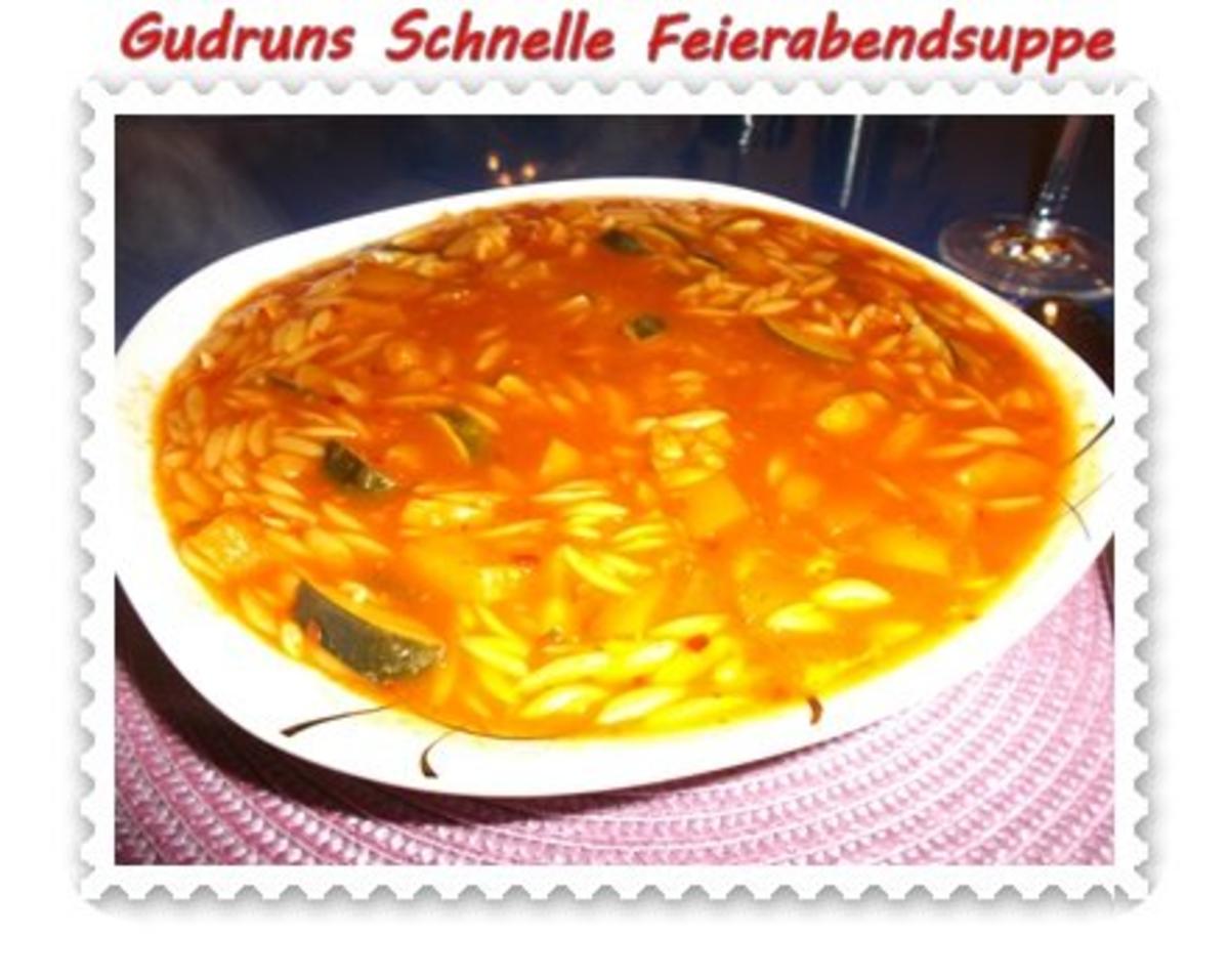 Suppe: Schnelle Feierabendsuppe - Rezept