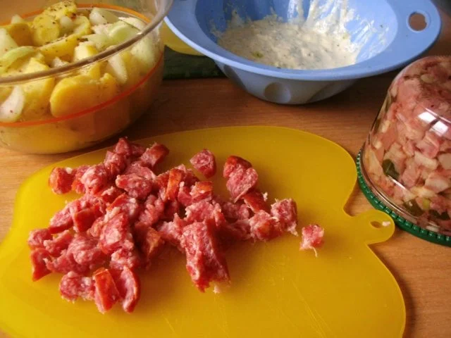 Bratkartoffeln mit Tzaziki-Remouladensoße - Rezept - Bild Nr. 6
