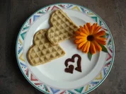 Rezept: Hirse - Kokos - Waffelherzen Hirse - Kokos - Waffelherzen - Rezept