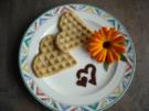Hirse - Kokos - Waffelherzen - Rezept