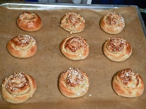 Rezept: Schwedische Zimt-Marzipan-Schnecken Bild Nr. 2 Schwedische Zimt-Marzipan-Schnecken - Rezept - Bild Nr. 2