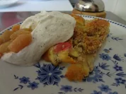 Rhabarberkuchen mit Quarkcreme und Streuseln - Rezept