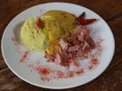 Curryreis auf Hähnchenbrust - Rezept