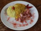 Curryreis auf Hähnchenbrust - Rezept