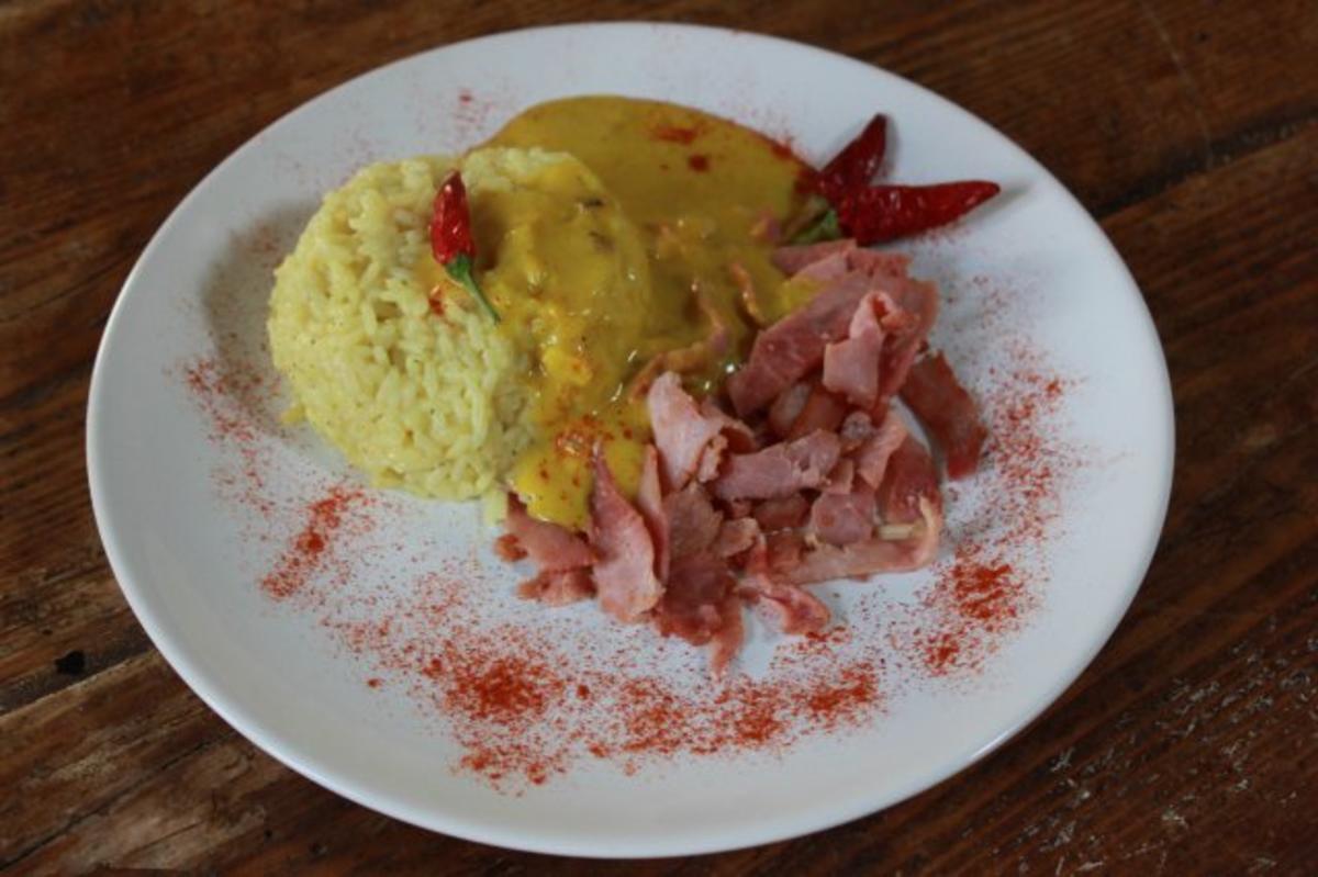 Curryreis auf Hähnchenbrust - Rezept Durch Lillykocht