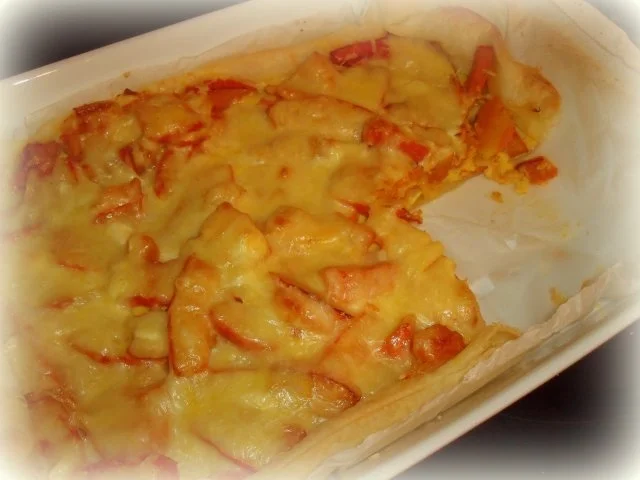 Pikante Kürbis-Tarte mit Käse - Rezept