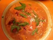Kürbissuppe mit roten Linsen - Rezept
