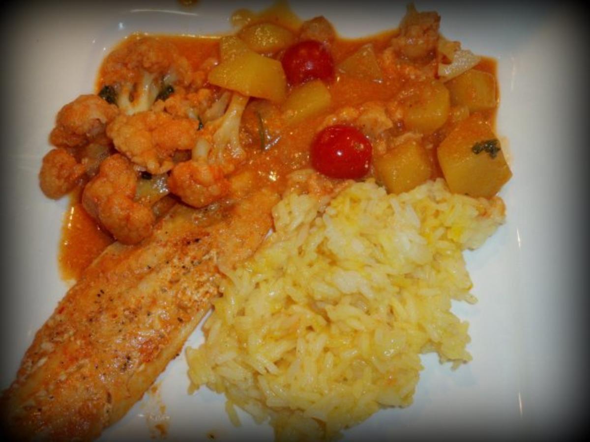 Bilder für Indisches Fisch-Gemüse-Curry - Rezept