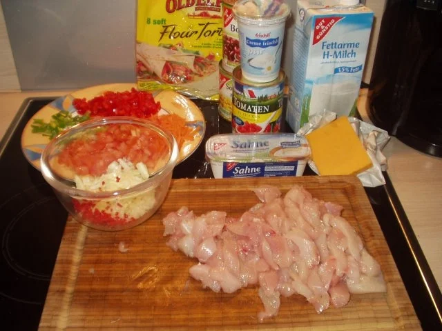 Rezept: Wraps mexicanisch überbacken Bild Nr. 2 Wraps mexicanisch überbacken - Rezept - Bild Nr. 2