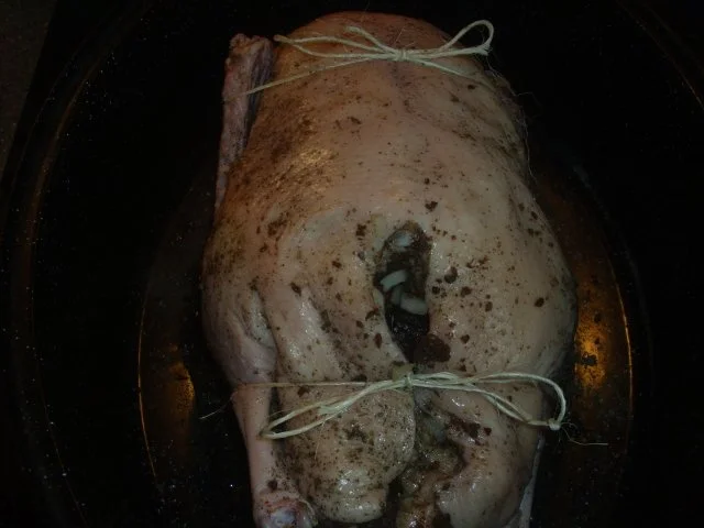 Martinsgans mit Äpfel und Rosinen - Rezept - Bild Nr. 3