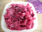 Vegan : Orangen - Apfel - Rotkraut - Rezept