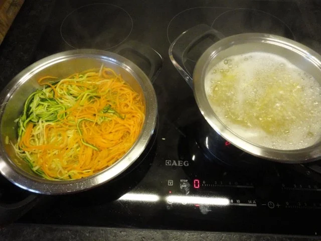 Pasta mit Gemüse Streifen und Mascarpone Sauce - Rezept - Bild Nr. 6