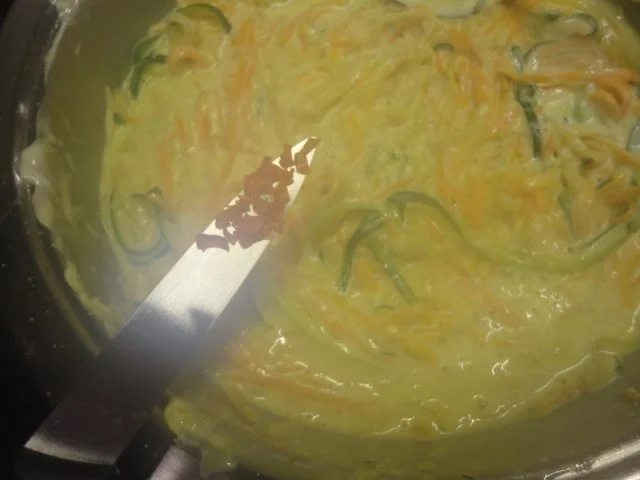 Pasta mit Gemüse Streifen und Mascarpone Sauce - Rezept - Bild Nr. 8