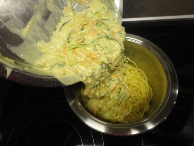 Pasta mit Gemüse Streifen und Mascarpone Sauce - Rezept - Bild Nr. 10