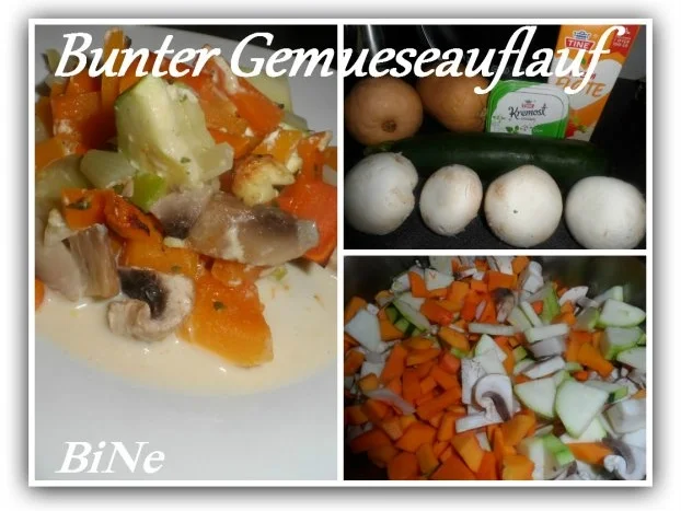 BiNe` S BUNTER GEMUESEAUFLAUF - Rezept
