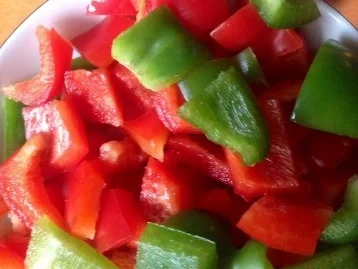 Nudelsalat mit Kürbis,geröstetem Mais und karamellisierter Paprika - Rezept - Bild Nr. 6