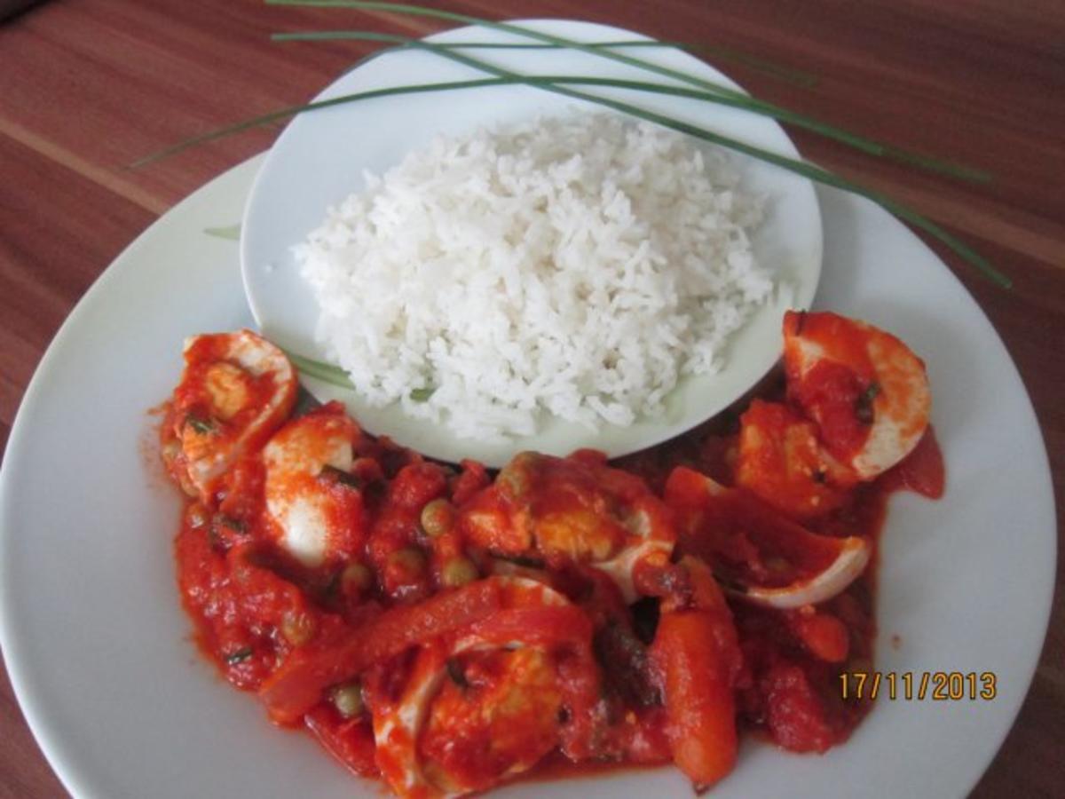 Ei-Curry mit Basmati-Reis - Rezept