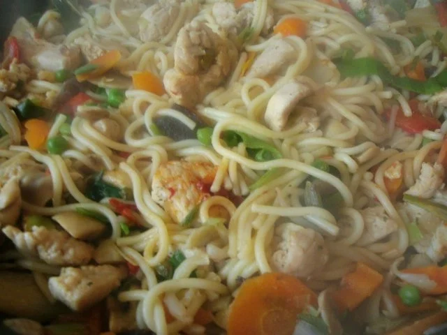 Rezept: asiatische Nudeln mit Putenfleisch Bild Nr. 6 asiatische Nudeln mit Putenfleisch - Rezept - Bild Nr. 6