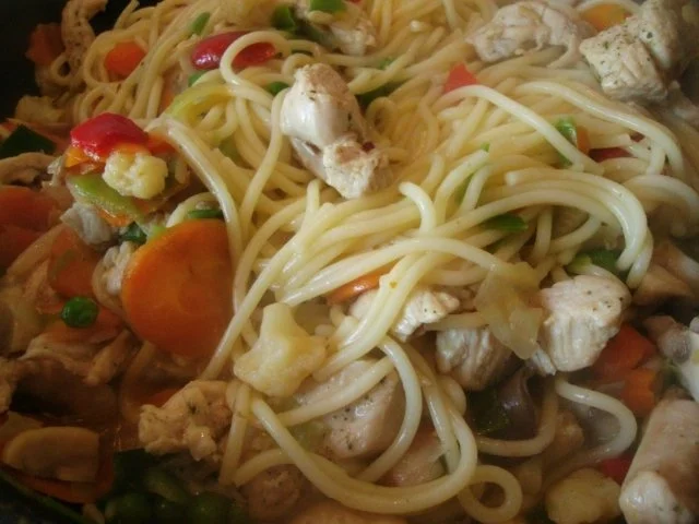 Rezept: asiatische Nudeln mit Putenfleisch Bild Nr. 7 asiatische Nudeln mit Putenfleisch - Rezept - Bild Nr. 7