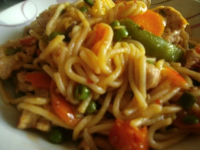 Rezept: asiatische Nudeln mit Putenfleisch Bild Nr. 9 asiatische Nudeln mit Putenfleisch - Rezept - Bild Nr. 9