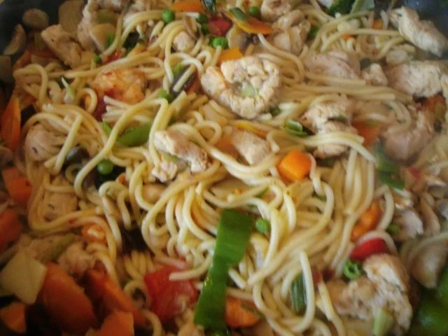 Rezept: asiatische Nudeln mit Putenfleisch Bild Nr. 8 asiatische Nudeln mit Putenfleisch - Rezept - Bild Nr. 8