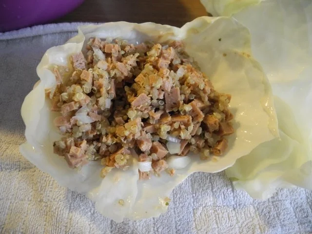 Vegan : Kohlrouladen mit Füllung an Kastaniensoße - Rezept - Bild Nr. 8