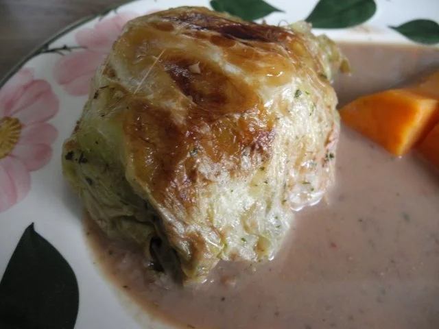 Vegan : Kohlrouladen mit Füllung an Kastaniensoße - Rezept - Bild Nr. 12