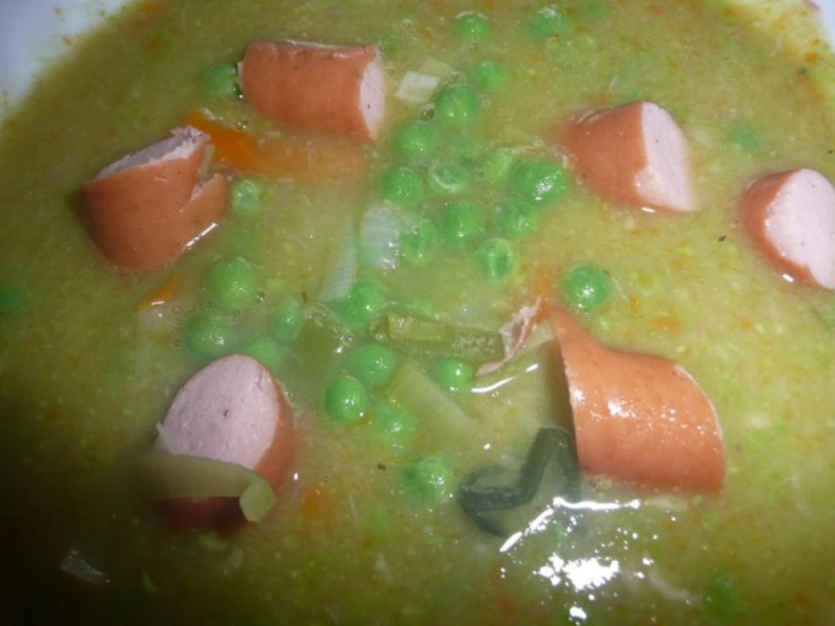 Erbsensuppe mit Speckwürfel. - Rezept - Bild Nr. 7