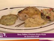 Sexy Salbei-Chicken-Kuss-Kuss im Zucchini-Puff (Miranda Leonhardt) - Rezept