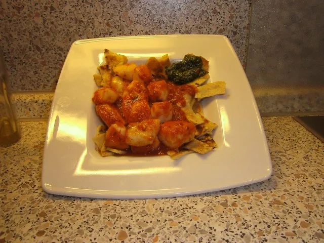 Rezept: Tintenfischfilet als Ragout Tintenfischfilet als Ragout - Rezept