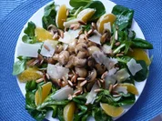 Feldsalat mit Honig - Chamignons - Rezept