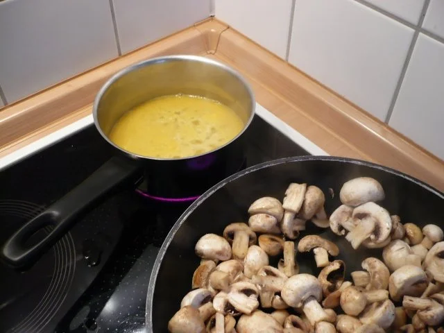 Feldsalat mit Honig - Chamignons - Rezept - Bild Nr. 4