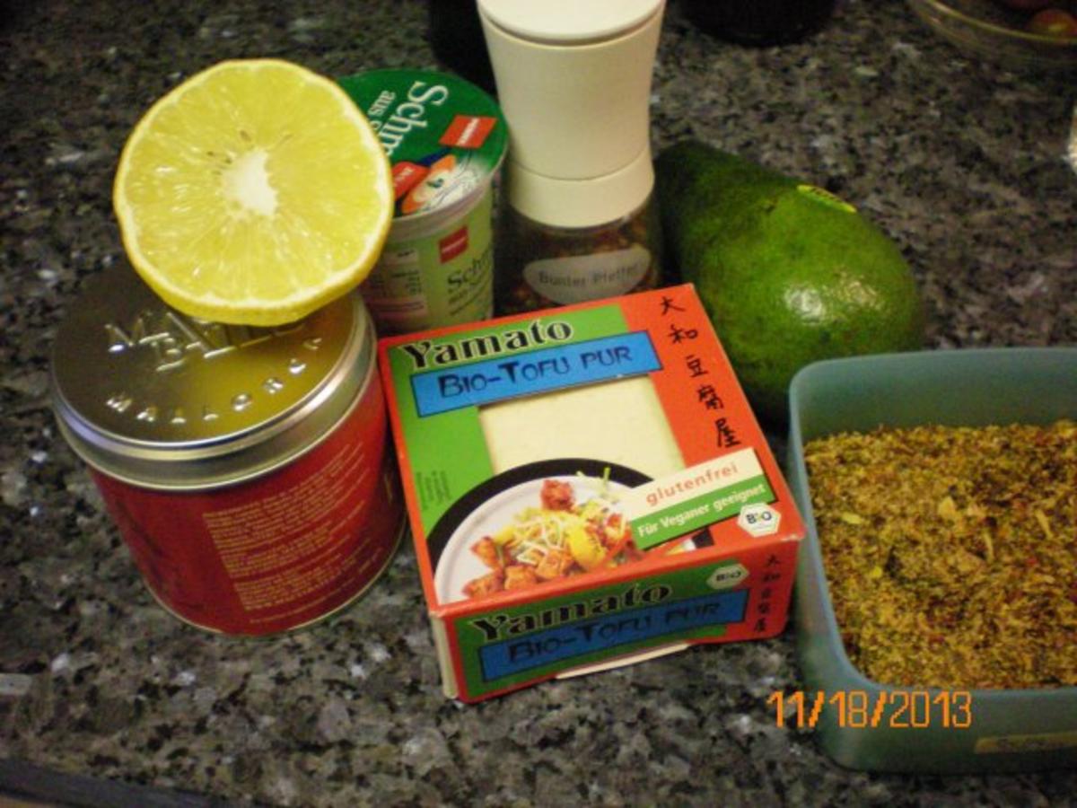Brotaufstrich mit Avocado und Tofu - Rezept - Bild Nr. 2