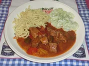 Scharfer Gulasch - Rezept