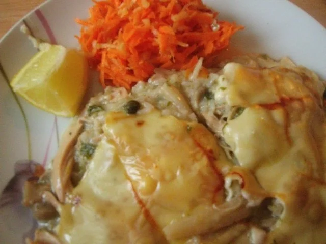 Hühnertopf mit Möhren und Porree überbacken - Rezept - Bild Nr. 2