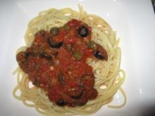 Spaghetti alla puttanesca - Rezept