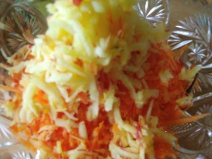 Apfel - Möhren - Rohkostsalat - Rezept
