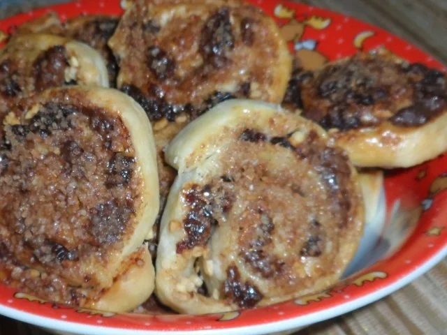 Weihnachtsgebäck: Knusprige Nougat-Blätterteigschnecken mit Cranberries - Rezept - Bild Nr. 17