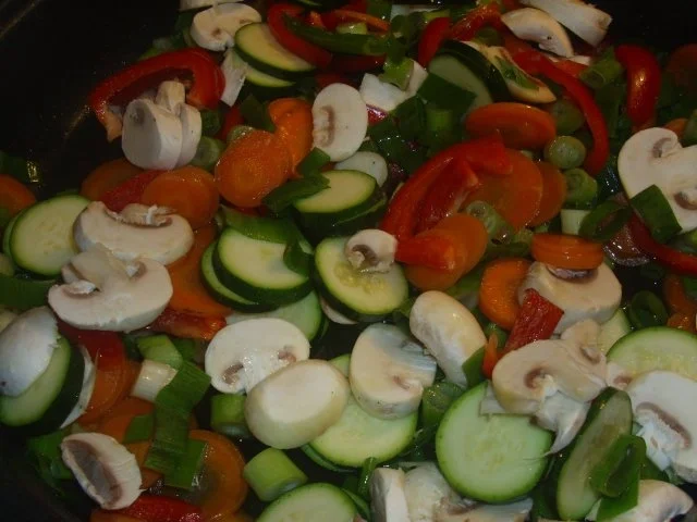 Rezept: Restepfanne mit Nudeln Indisch angehaucht Bild Nr. 3 Restepfanne mit Nudeln Indisch angehaucht - Rezept - Bild Nr. 3